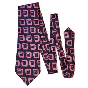 Christian Dior vintage tie, black & pink